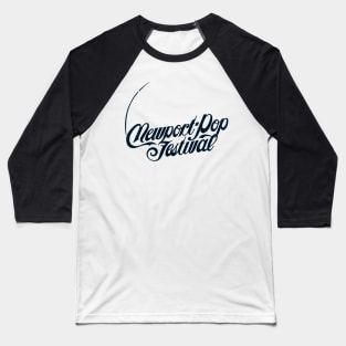 newport pop festival typography graphic Baseball T-Shirt